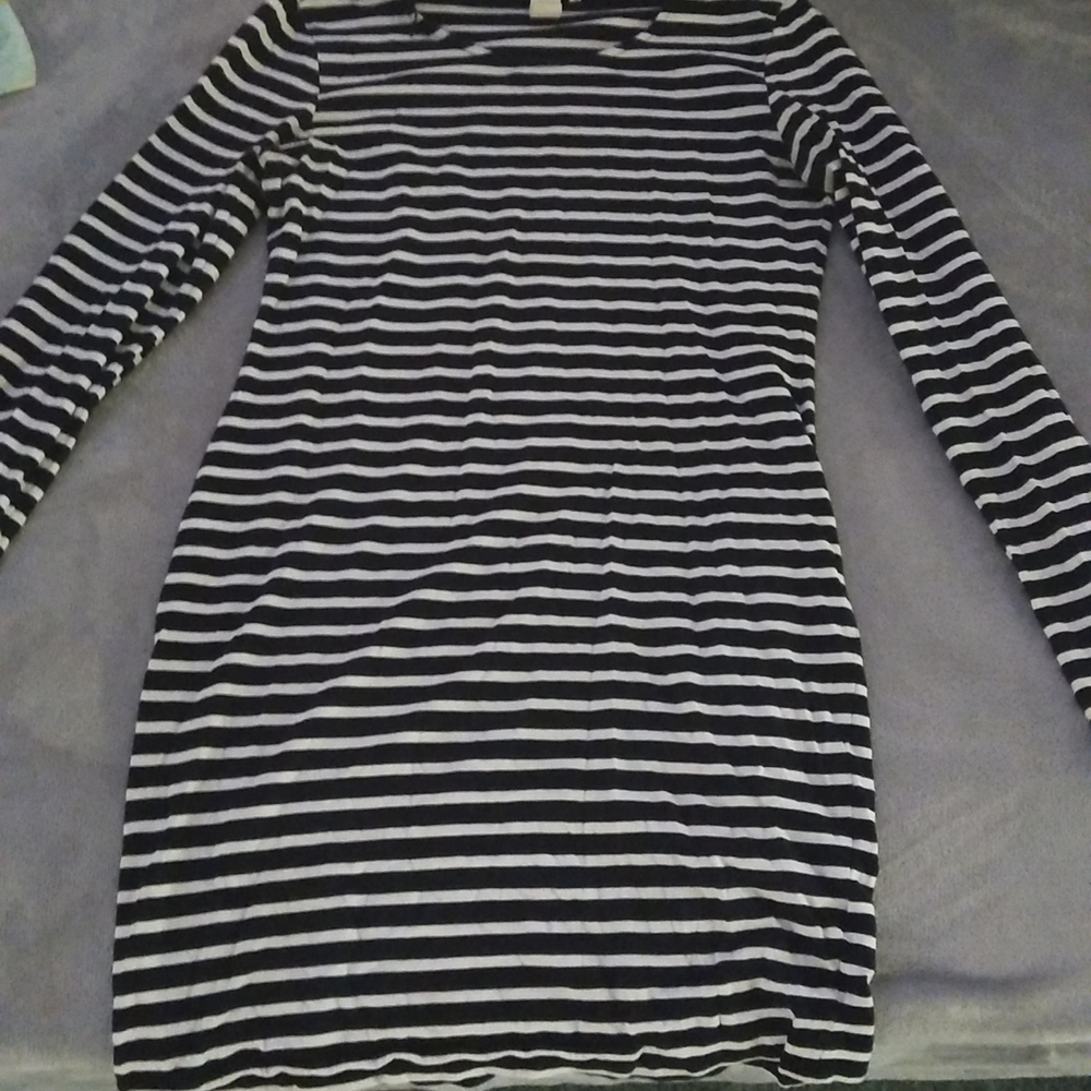 Black and white medium dress